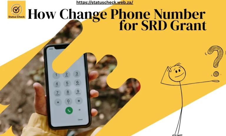 How to Change Phone Number for SRD Grant