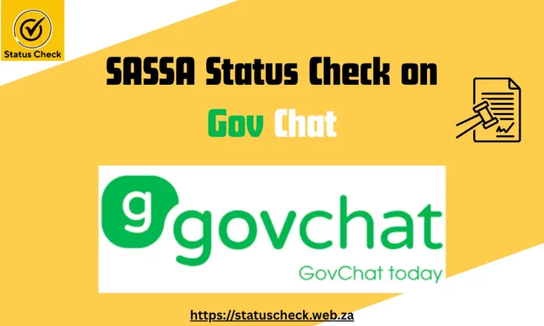 SASSA Status Check on GovChat