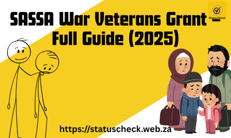 SASSA War Veterans Grant